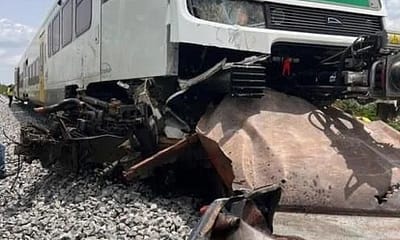 The sector Minister, John-Peter Amewu, uploaded footage on Facebook showing the train travelling at high speeds before colliding with the truck. The train pulled the abandoned Hyundai vehicle with registration number GS 9018-20 along the rails for a long distance.